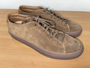 GoodMan Brand Men\'s Suede Loafer‎ Sneakers Taupe Size 14 Made in Italy $238 Suede Loafers - Handcrafted Comfort for Any Occasion main image 4