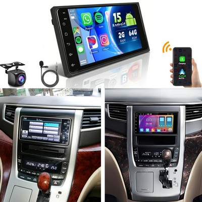 2+64GB For Alphard 2008-2015 Apple Carplay Car Stereo Radio Android 15 Auto +CAM