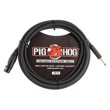 Pig Hog PHM10Z 10 ft.Tour Grade Mic Cable HiZ XLR Female to 1/4" TS Male  _x000D