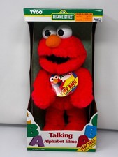 1995 Tyco Talking Alphabet Elmo Plush Sesame Street- NRFB