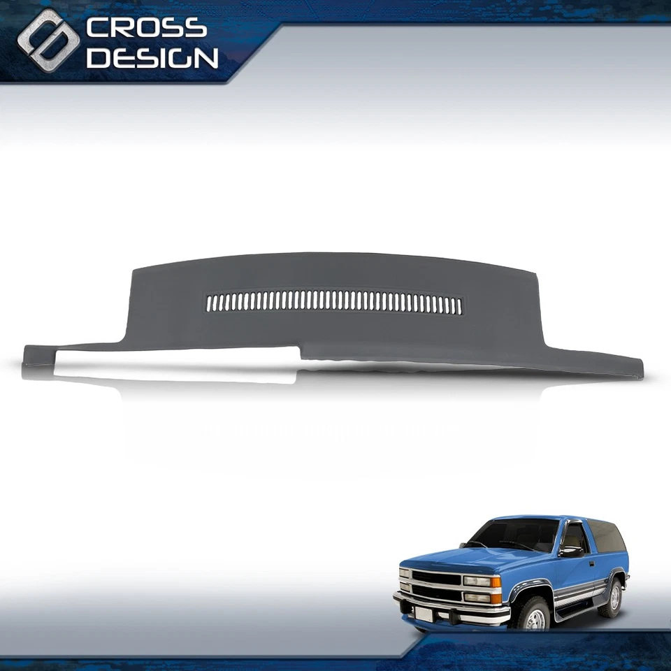 Light Grey Molded Dash Cover Overlay Fits 1988-1994 Chevy GMC Truck C1500 K1500 - Image 2 of 4