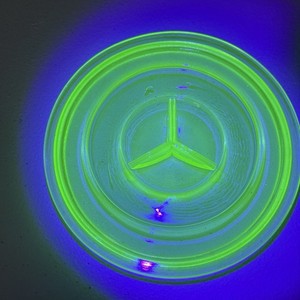 Hazel Atlas LID ONLY Uranium Glass Refrigerator Dish Lid 5”