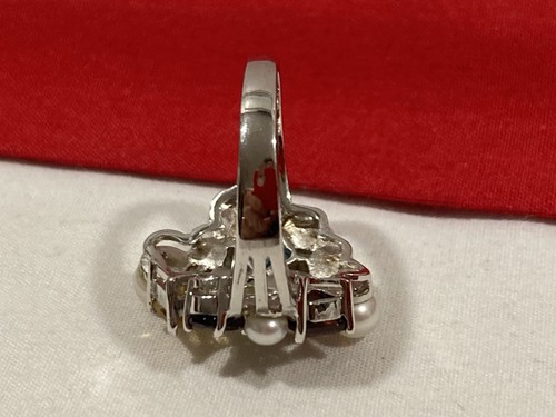 ROSS SIMONS 925 Sterling Silver MULTI GEMSTONE & Pearl Ring SIZE 8 NEW W/BOX - Picture 10 of 16