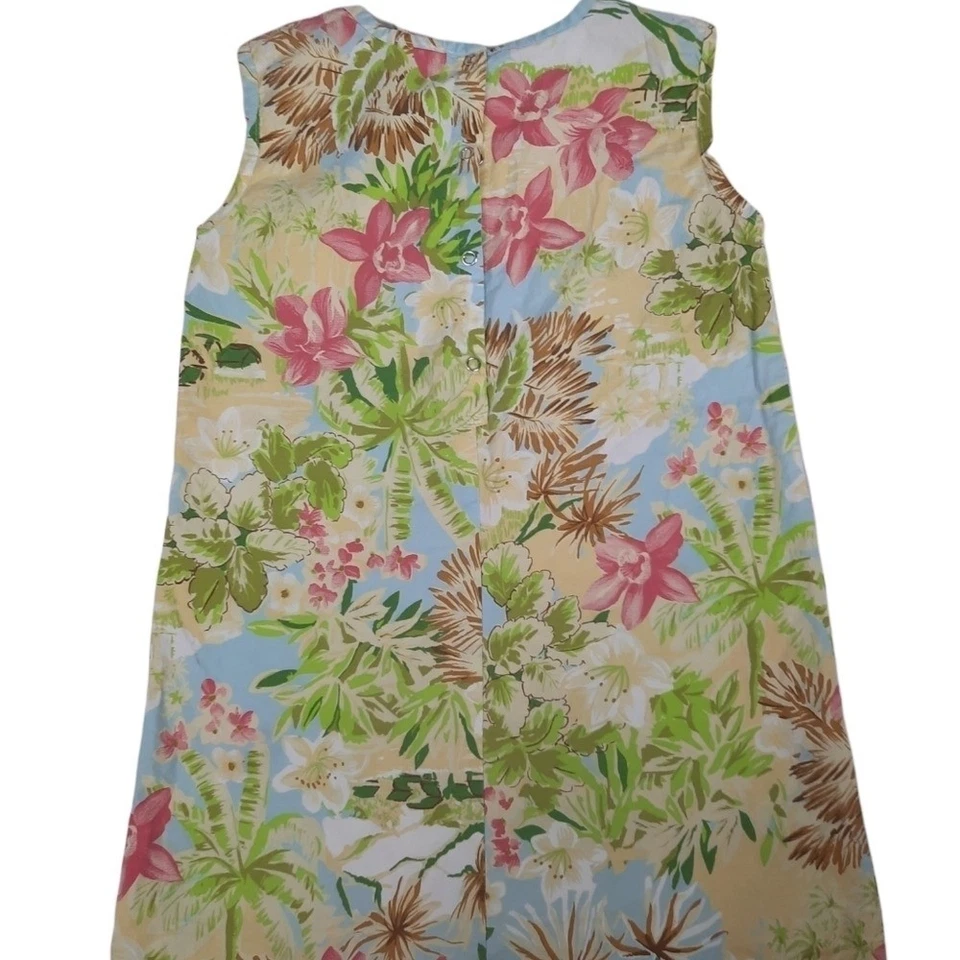 Vestido de sol floral hawaiano Charlie Rocket talla 6X para niña Foto 4 de 4