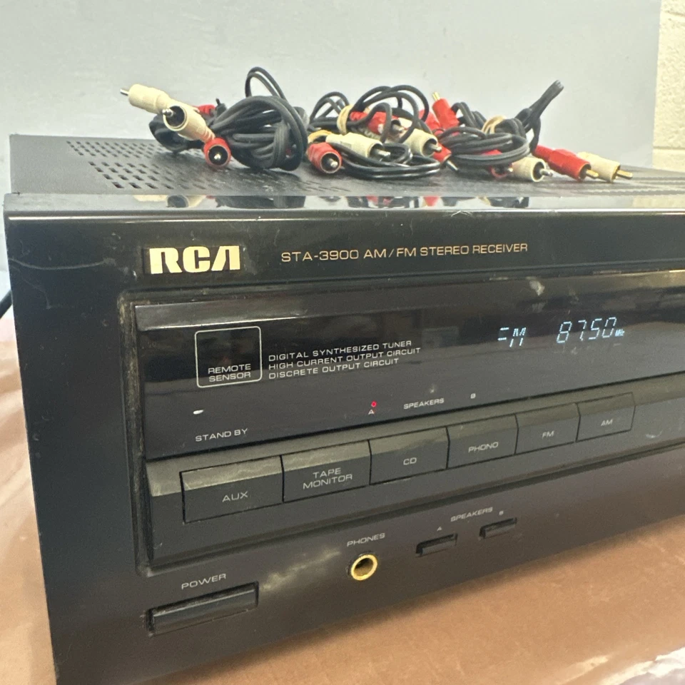 RCA STA-3900 AM/FM Stereo Receiver. Tested & Works, *** No Remote *** - Image 2 of 4