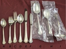 Reed and Barton French Chippendale 1981 Silver Plate Flatware Sold Per Piece