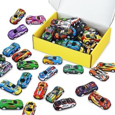 Vileafy 30 Mini Race Cars for Classroom 2.6 x 1.3 x 1 inches, Multicolor