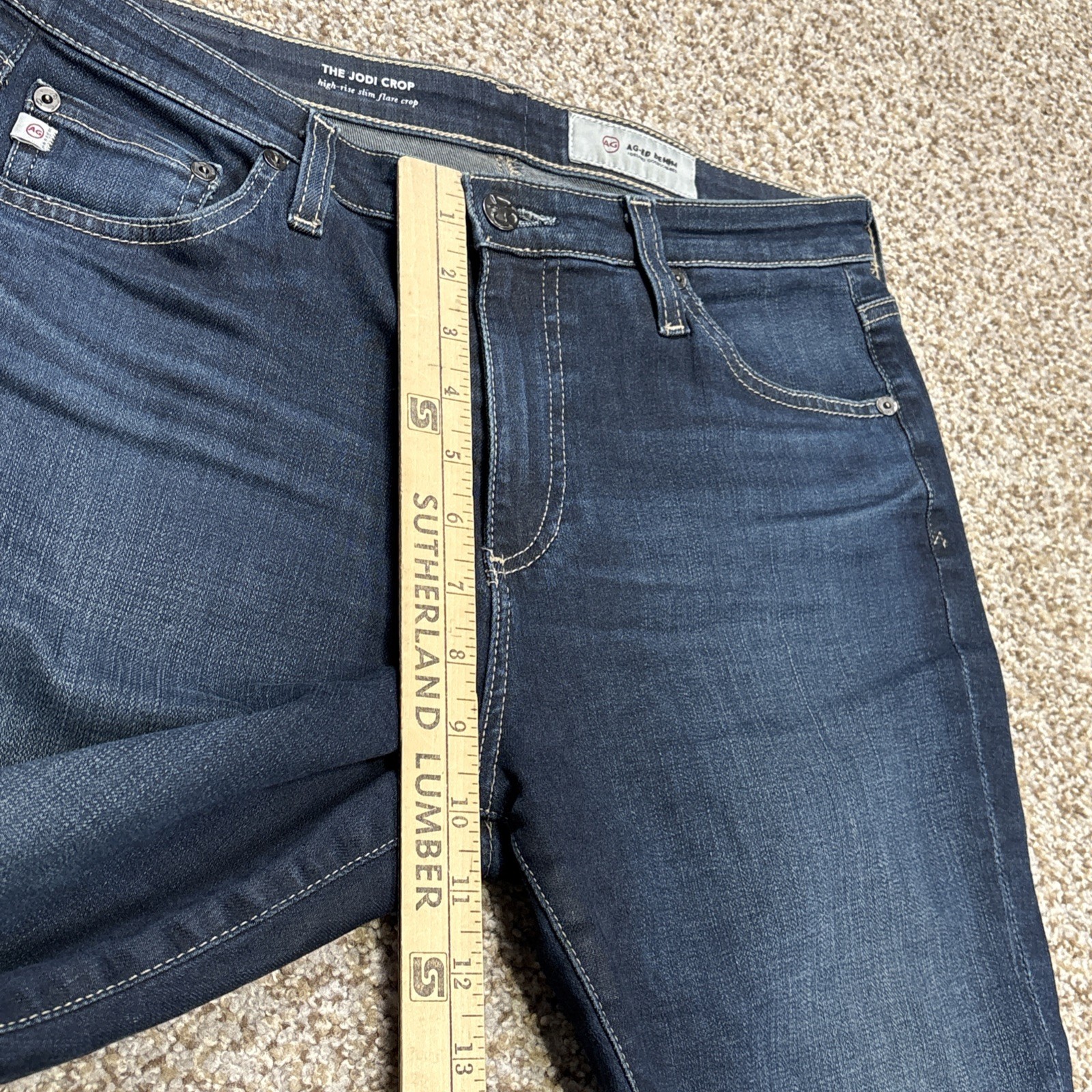 AG Adriano Goldschmied Jeans Womens 28 The Jodi Crop Slim Flare Fits 31 X 26.5 - View 9