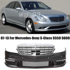 Fits 07-13 Benz W221 S-Class S63/S65 AMG Style Front Bumper Cover Conversion Kit