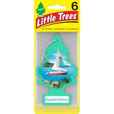 Little Trees 67121 Bayside Breeze Hanging Air Freshener for Car  Home 6 Pack 