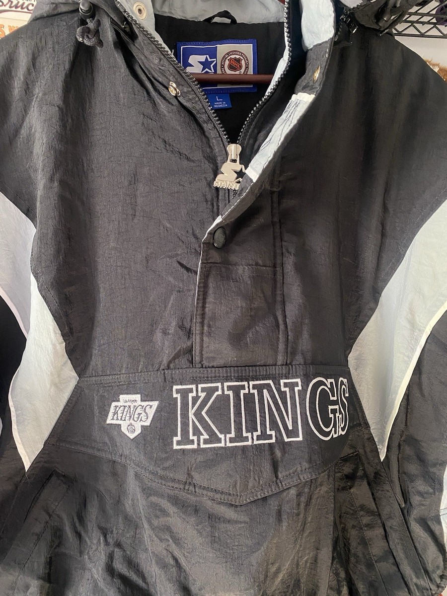 ジャケット・アウター 80s Starter NHL \"Los Angeles Kings\" 90s VINTAGE NHL 80s/90s LOS ANGELES KINGS BLACK SATIN STARTER