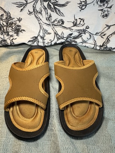 Unbranded Brown Slip on Sandals Gel Cushion Brown 10W