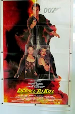 Vintage 1989 LICENCE TO KILL 1sh 1989 Timothy Dalton as James Bond