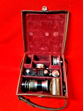 LEICA III 35mm Camera & Lens Collection - 1930s : Working : English Leather Case