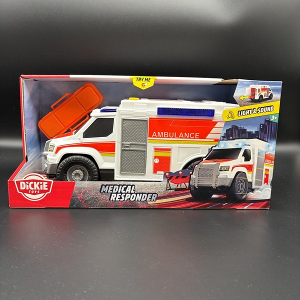 Dickie Spielzeug Krankenwagen Licht Usound Rettungswagen Medical Responder Neu-image