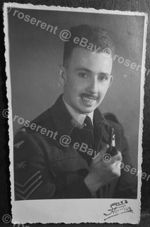 WW2 a Canadian ? RAF Air Crew Sergeant Wireless operator photo 14 by 9cm