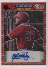2021 Leaf Pro Set Metal 1989 Red Wave Orlando Martinez #PA-OM2 Auto nd3