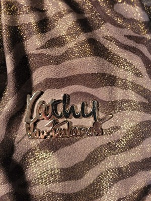 Kathy Van Zeeland Shoulder Bag, Purse Black Leopard with Silver Glitter Look