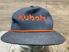 Vintage Kubota Tractor Denim Snapback Trucker rope Hat Cap