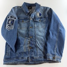 NBA Dallas Mavericks Boys Youth 14/16 Denim Jean Jacket Est 1980 Womens S Rare