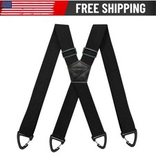 Heavy Duty Elastic Suspenders for Men Trouser Pants Braces Strap Work Belt