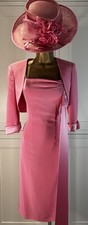 Ispirato UK 6/8 Pink  Dress Bolero Wedding Mother of Bride Groom Guest Outfit