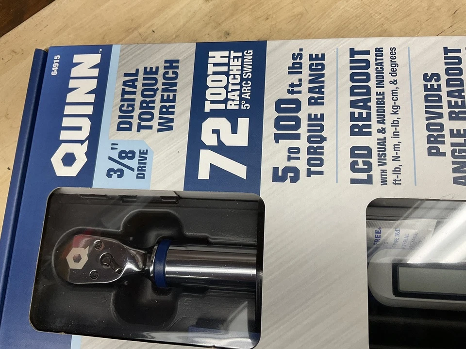 QUINN TOOLS 64915 3/8" DIGITAL TORQUE WRENCH (AM1051615) - Image 3 of 3