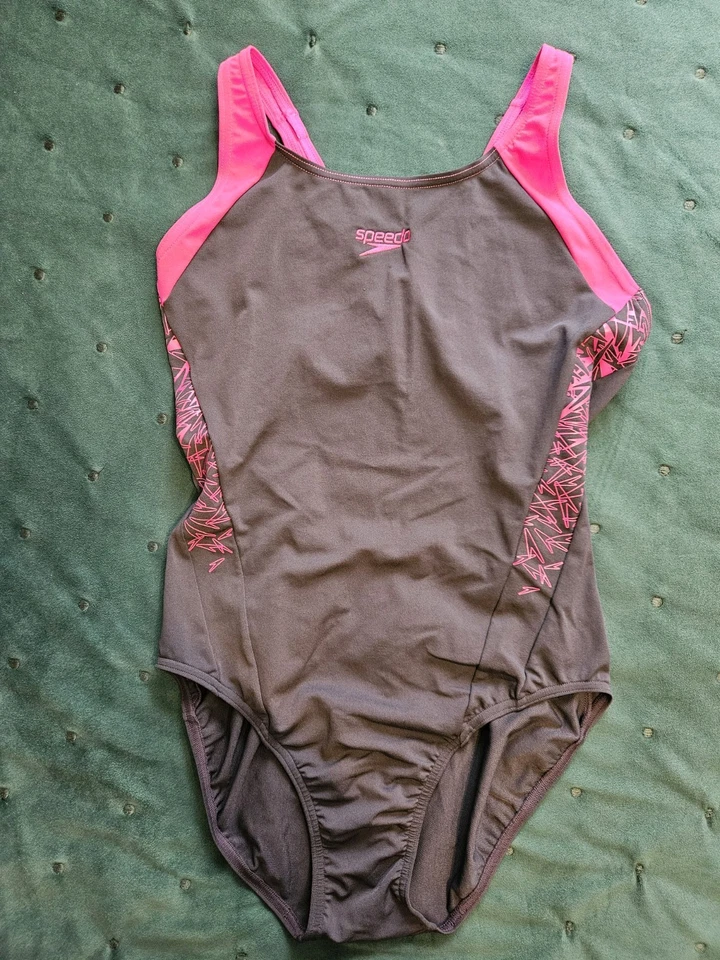 Speedo Women's Pink/Grey Swimsuit Size Eur 38. Brand New Without Tags - Image 2 of 4