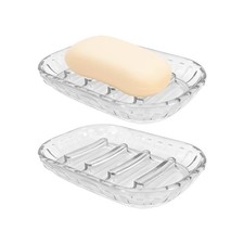 2 Pack Soap Dish Holder for Bar Soap, Bathroom Soap Dishes Bar Soap Holder