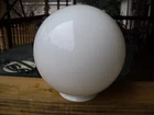 Vintage 6″ White Milk Glass Globe Ceiling Shade Ball Lamp Light 3" Fitter