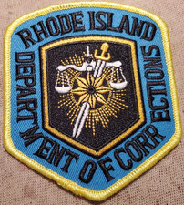 RI Rhode Island Department of Correction Shoulder Patch