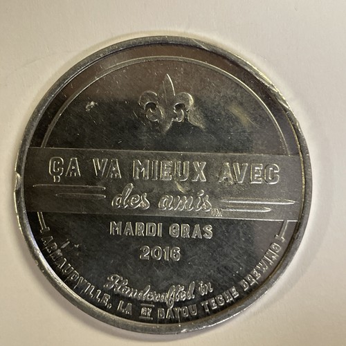 Ficha de aluminio Ragin Cajuns Louisiana Ale Mardi Gras 2016 - Mejor con amigos - Imagen 2 de 2
