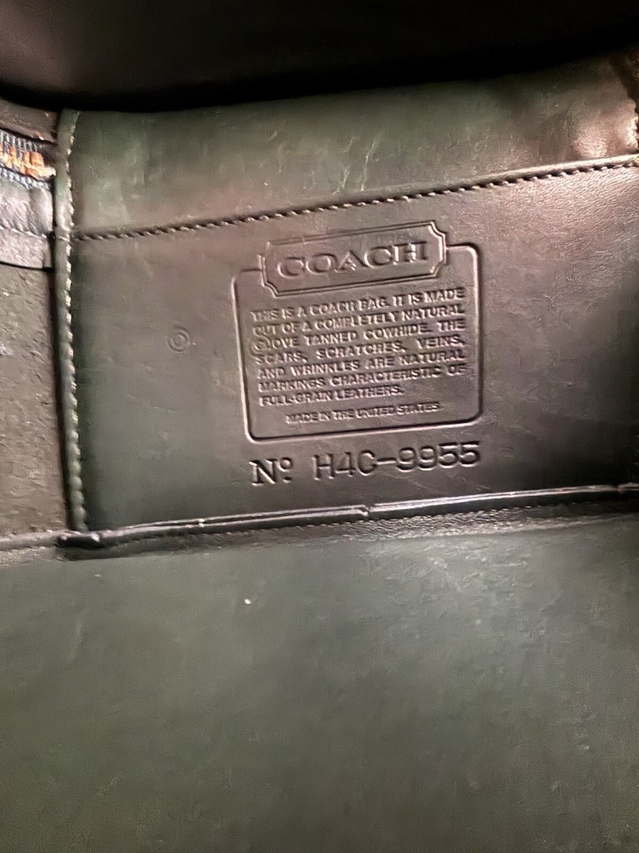 RARE COACH VINTAGE TRAIN CASE / TRAIL BAG 9955 TOP HANDLE