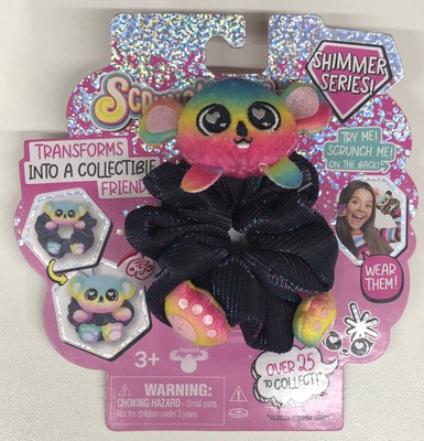 Scrunch Miez Shimmer Series Kumo Koala Black Rainbow Hair Scrunchy Backpack Clip | eBay