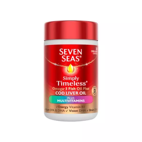 Seven Seas Omega-3 Fish Oil Plus Cod Liver Oil Plus Multivitamin 30 Capsules