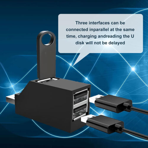 USB 3.0 HUB 3 Port Verteiler Adapter für PC Laptop Macbook Notebook HIGH SPEED - Picture 6 of 9