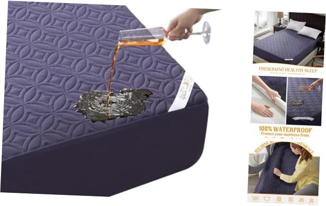 Waterproof Mattress Protector, Queen Size Mattress Queen(60