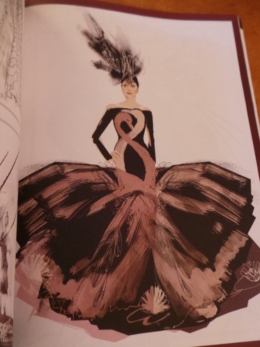 WWD Magazine Lady Gaga Wedding dresses w designer drawings; Cannes; Salma 2015 F - Picture 4 of 9