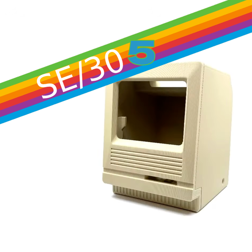 MACINTOSH MINI CUTE 5, 3D PRINTED PARTS FOR 40% SCALE MAC FOR RASPBERRY PI - Picture 5 of 6