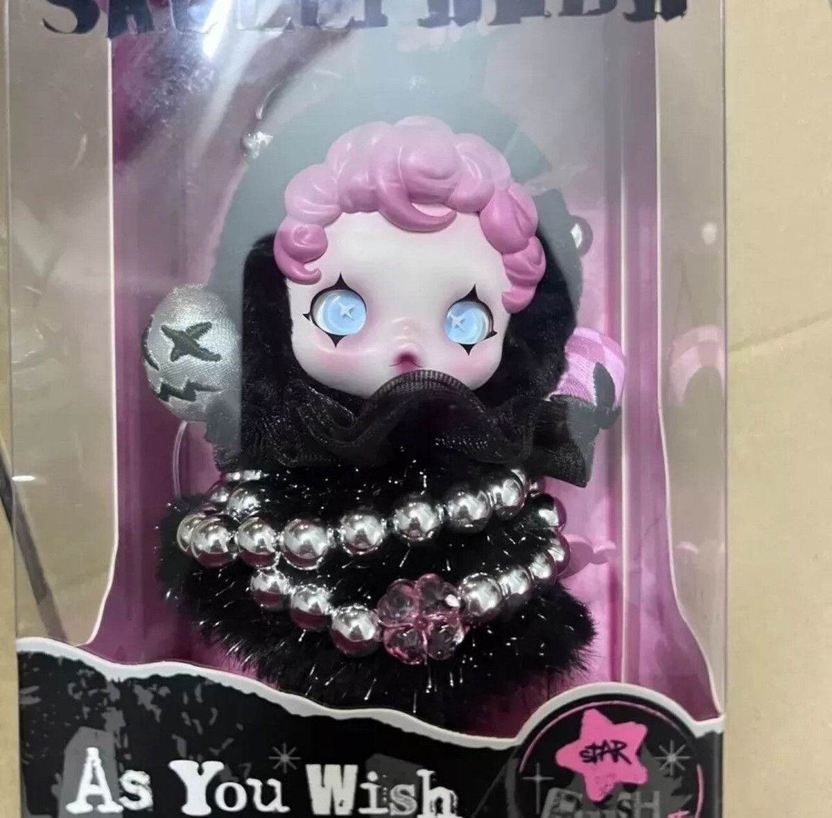 SKULLPANDA Plush Doll AS YOU WISH Girl Keychain Toy Pendant