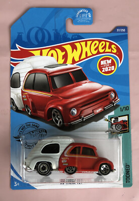 Hot Wheels RV There Yet Tooned #1/10 Truck Camper 2020 37/250 Red TQ