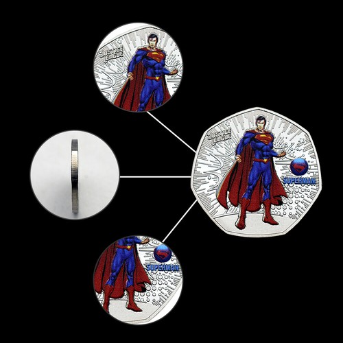 DC Superman Silver Coin Zack Snyder's Justice League Badge Medal Collectibles - Picture 8 of 14