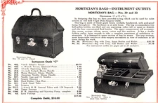 Frigid Fluid Company Morticians Bags Instrument Outfits Funeral Print Ad