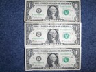 LOT OF THREE U.S. ONE DOLLAR NOTES WITH CRAZY 3-OF-A-KIND SERIAL NUMBERS! NICE! — photo 5