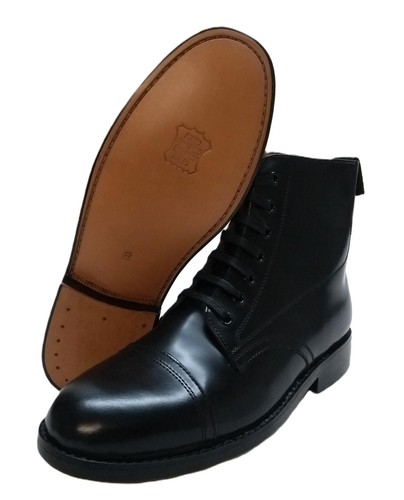 Military Derby Boots British Pattern Black Leather Army Ceremonial ...