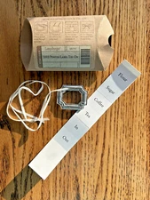 Longaberger 2003 Pewter Label Tie On #20797 NEW