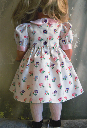 Doll fashion dress Sunday dress for doll size 60 handmade - Picture 4 of 15