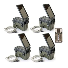 Hunting Made Easy HME 12VBBSLR Trail Cam Solar Auxiliary Power Pack 4 Pack