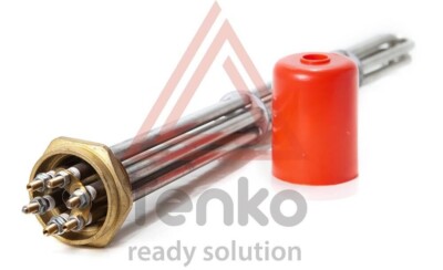 TENKO Heizflansch 1,5'' Edelstahl   Heizelementblock 6,0 kW 230V  für Boiler