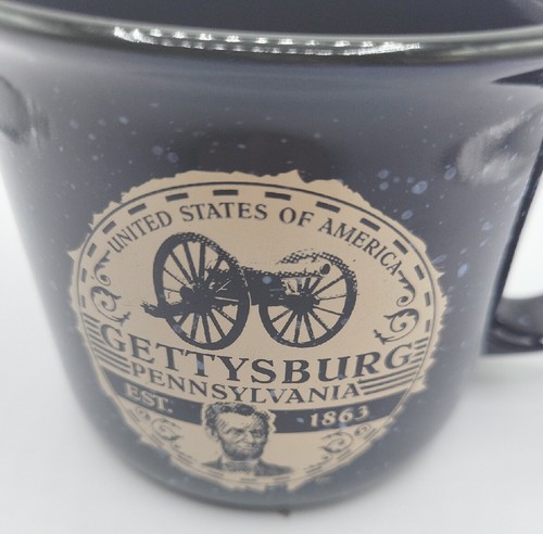 Gettysburg Pennsylvania EST 1863 Blue Ceramic Coffee Mug. Mint. Large 10oz. - Picture 4 of 4